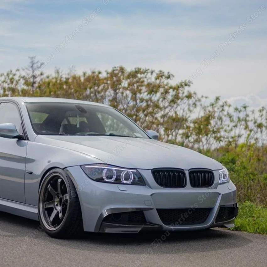 Parachoques delantero de coche, marco de luz antiniebla, divisor de alerón lateral, embellecedor de ventilación de aire para BMW Serie 3, E90, E91,