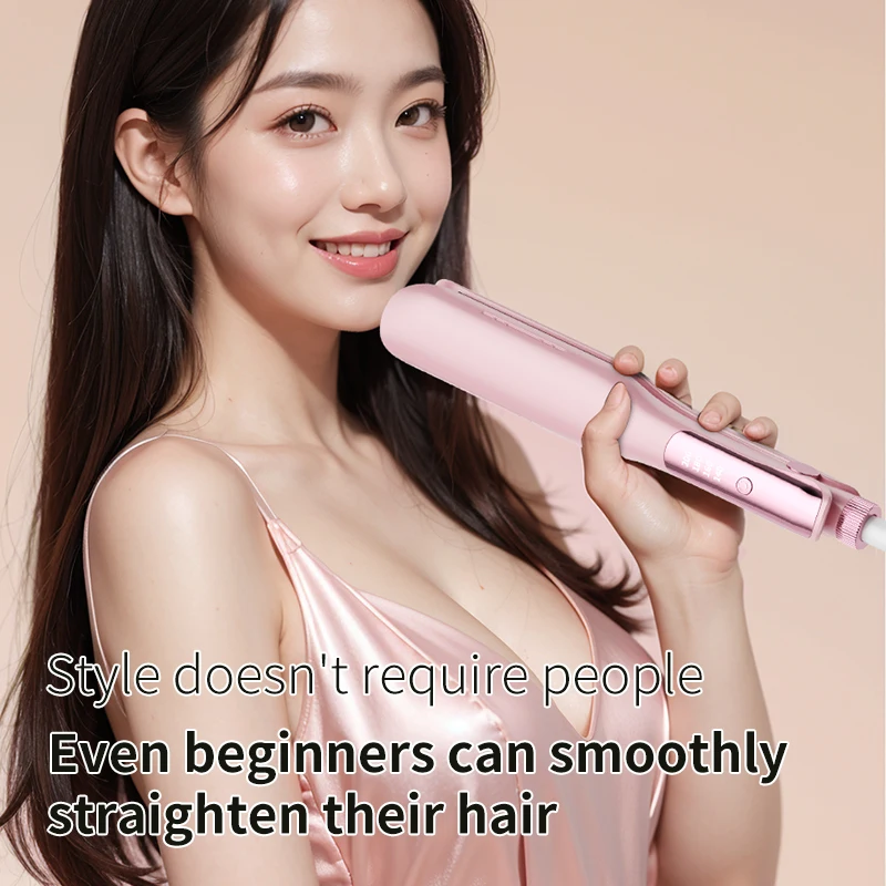 

Hair Straightener 25W Curler with Negative Ion and Ceramic Coating for Men and Women Fast Heating Styling Tool for Short Hair