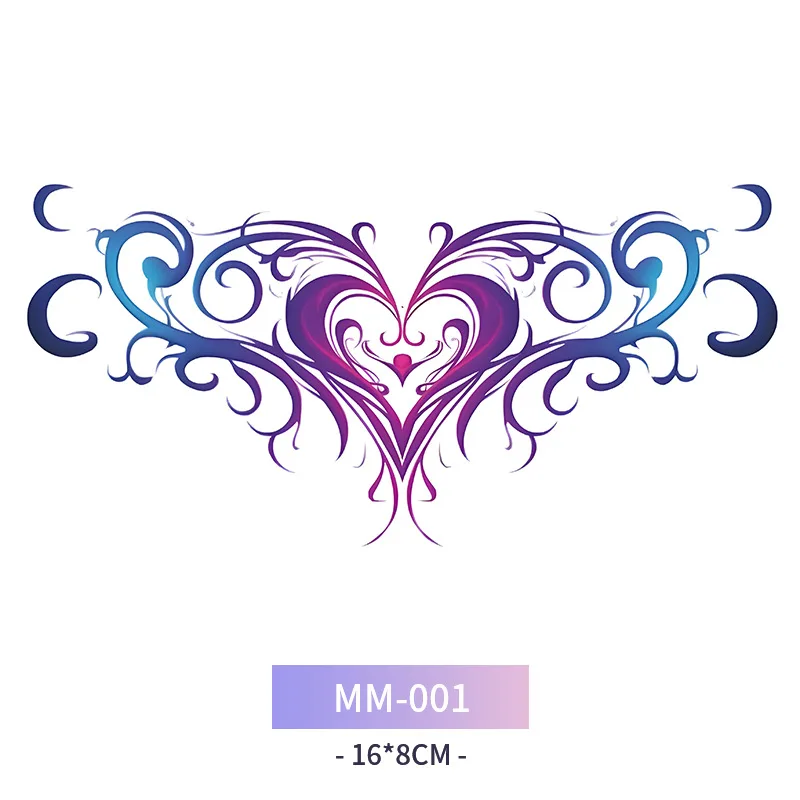 

Sexy Tattoo Stickers Temporary Tattoo Heart style : Decorate abdomen, breast，Waterproof for Multiple Occasions Stickers Gifts