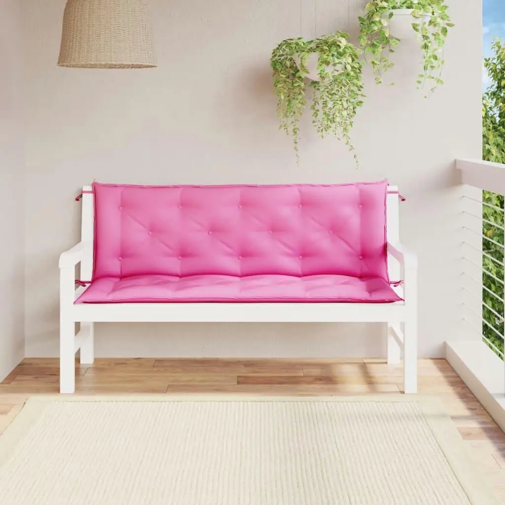 

2PCS Garden Bench Cushions 59.1x19.7x2.8 Outdoor Fabric Seat Pads