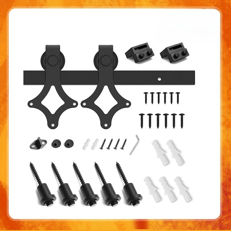 

Factory Direct Sales Barn Door American External Hanging Track Hot-selling Hardware Rhombus Door and Window Hanging Rail