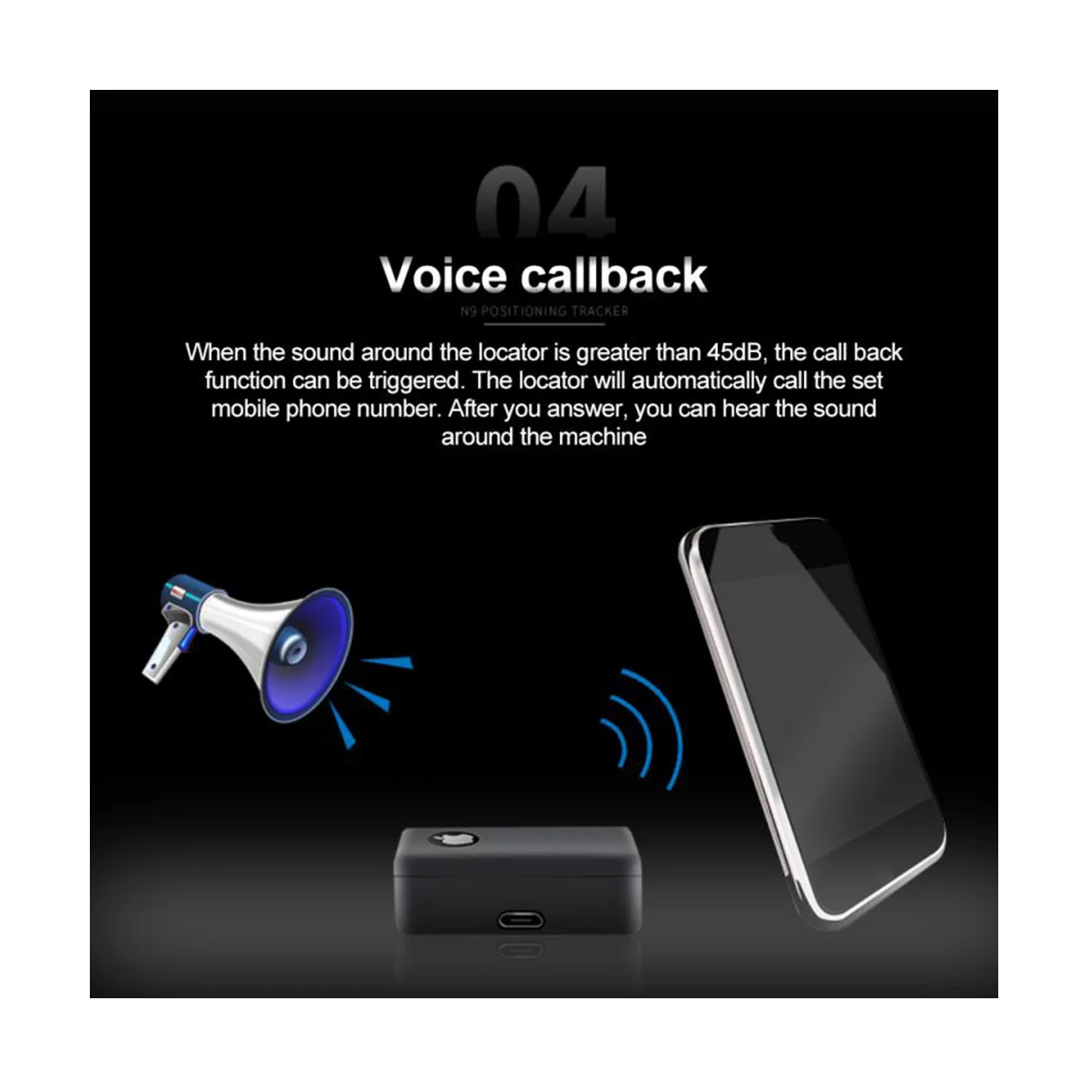 GSM Remote Voice Monitor Sensitive Tri-Band GPS Locator Audio Device Portable Mini Listening Bug Instant Audio Gadget