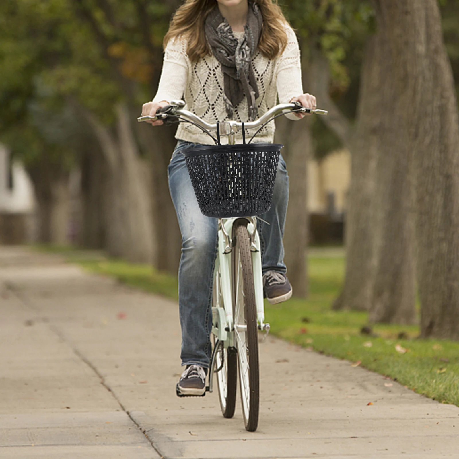 

Basket Bike for Ebike Baskets Collapsible Bicycle Storage Handlebar Front