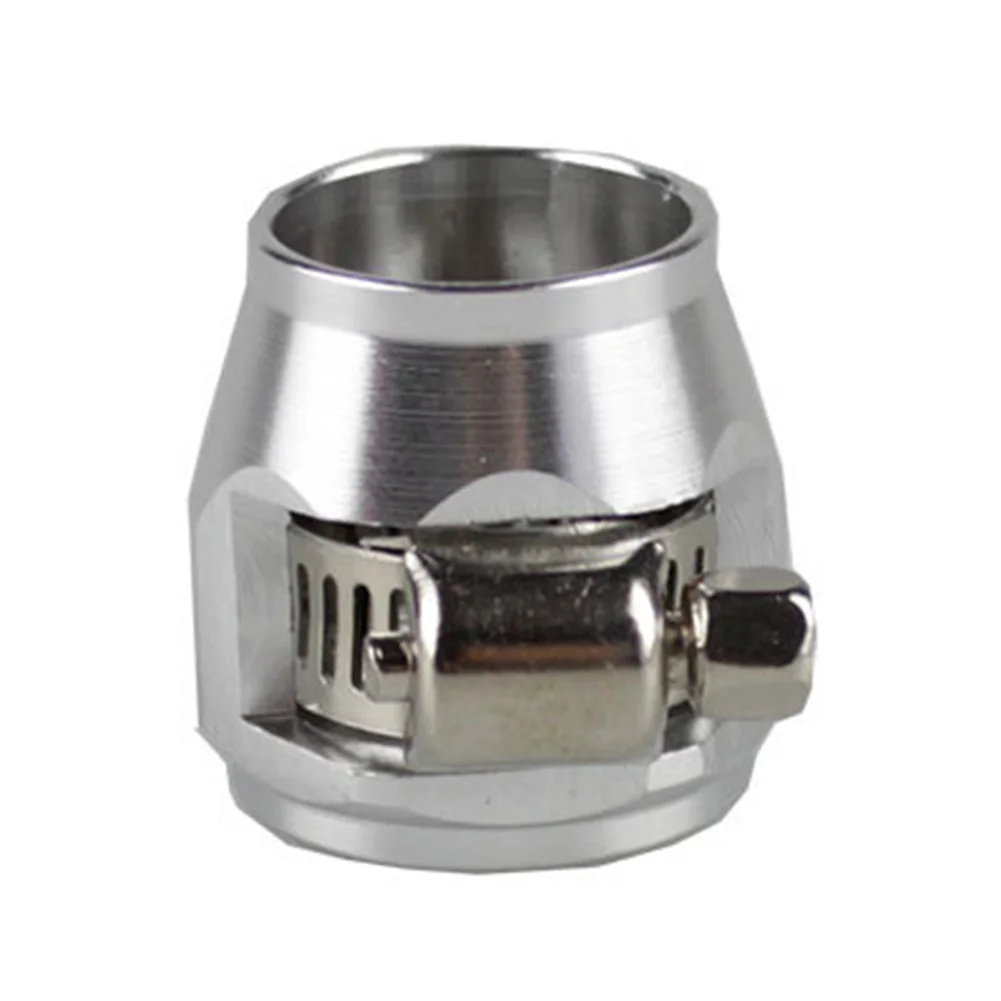 1개 오일 피니셔 클램프 AN4 피팅 연료 파이프 클립 오일 워터 튜브 메쉬 호스 오토바이 개조 액세서리