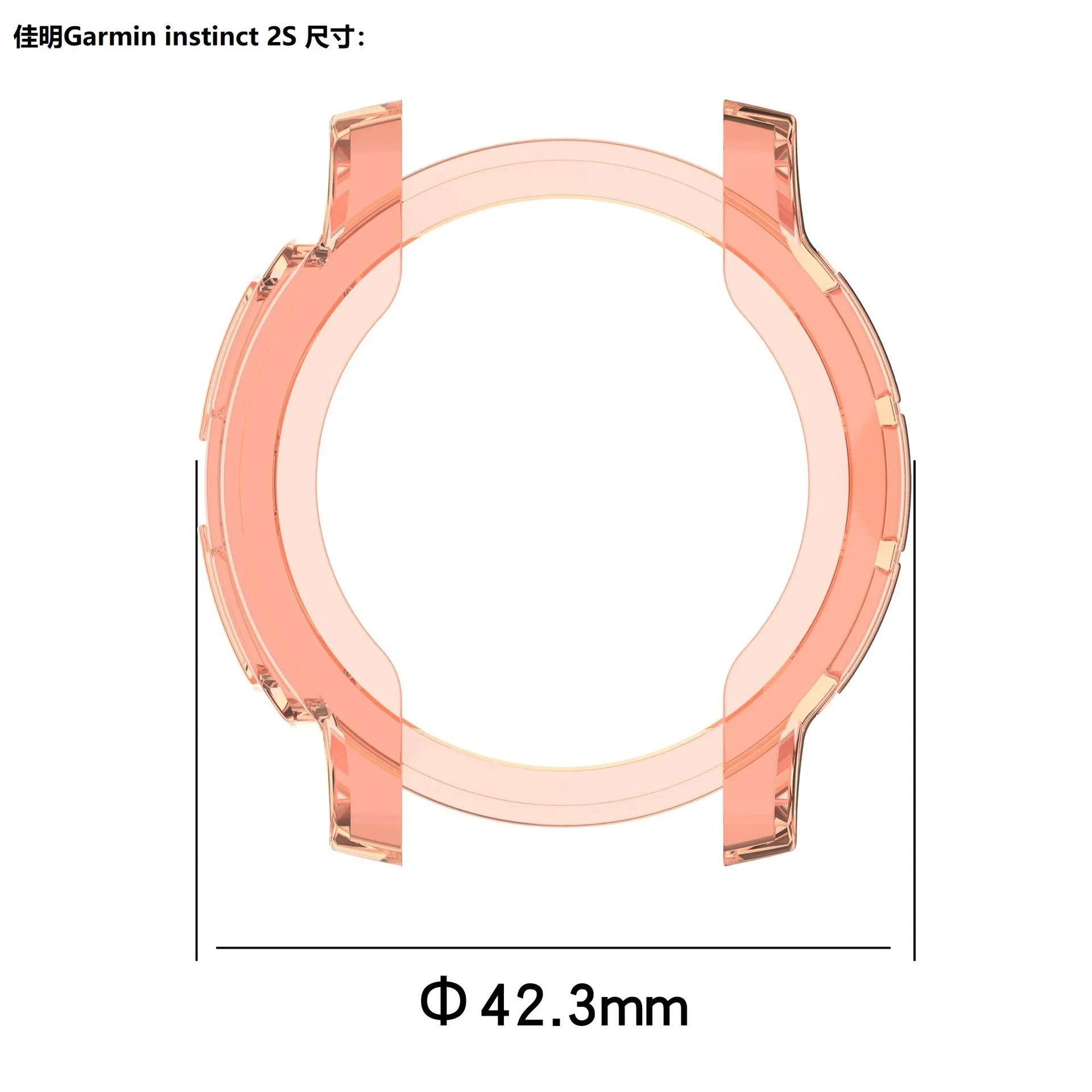 Half pack hollowed out tpu silicone case for Garmin instinct2 Watch Protection Case instinct 2 2S Cover