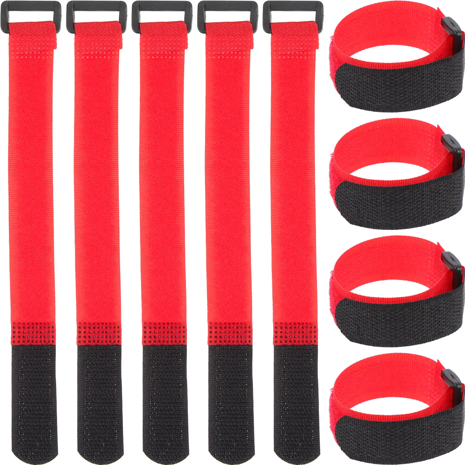 20Pcs Nylon Loop Cable Ties Reusable Fastening Straps for Wire Hose Extension Cord Cable Management
