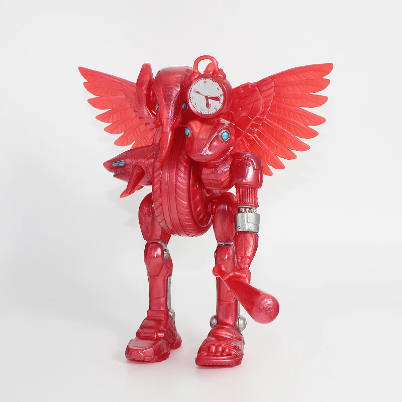 الآلات الحمراء الإيطالية تونغ الصحور تمثال نموذج Tralalero Tralala Brainrot الوحش الانصهار طبعة أنيمي ألعاب شخصيات الحركة