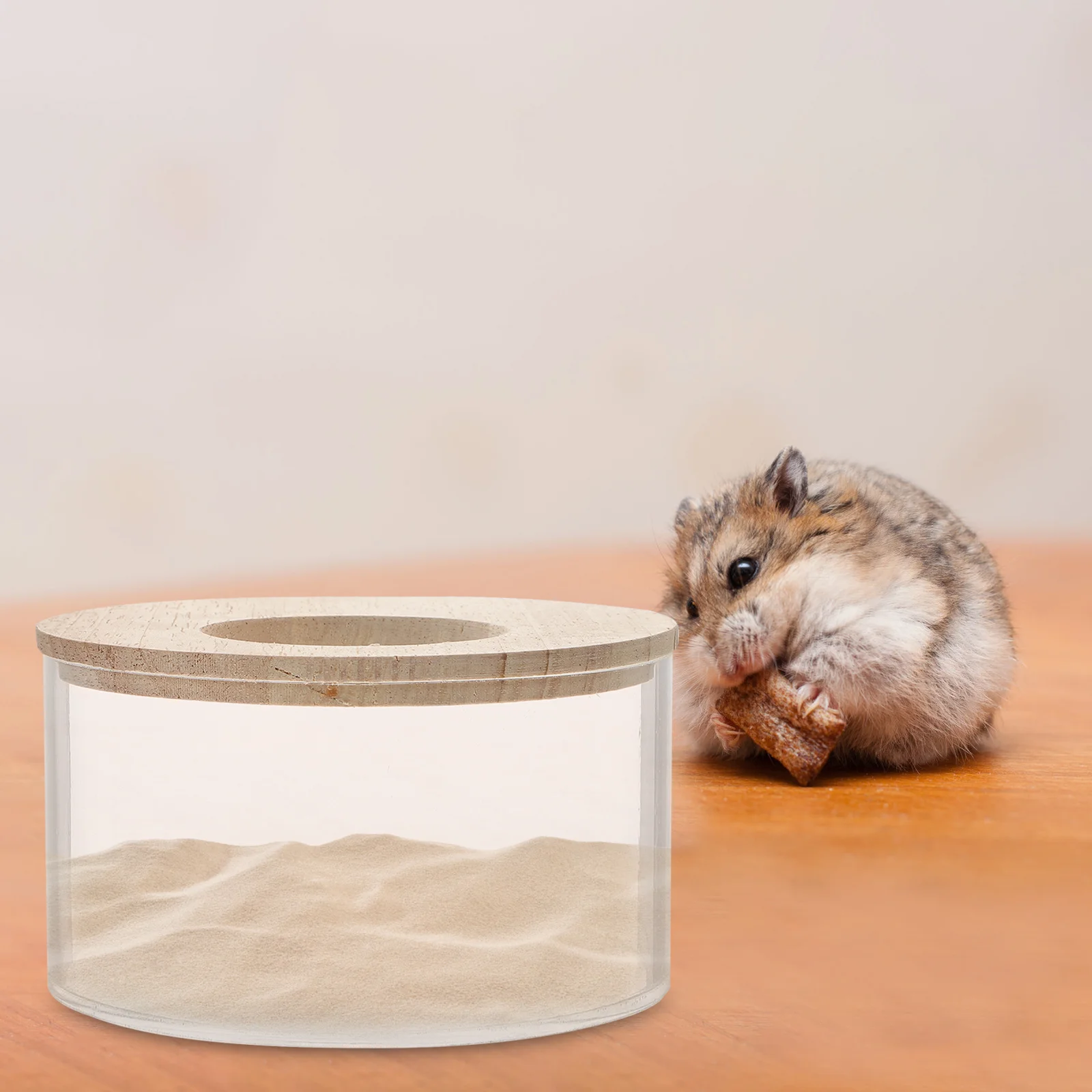 

Hamster Sand Bath Tub Transparent Pet Cleaning Basin Small Animal Bathroom Accessories Supply
