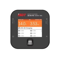 ISDT Q6 Retro DC Charger/Discharger 350W 16A 2-6S LiPo/LiHv/LiIon Compact Smart Fast Charge for RC Cars Drones Batteries