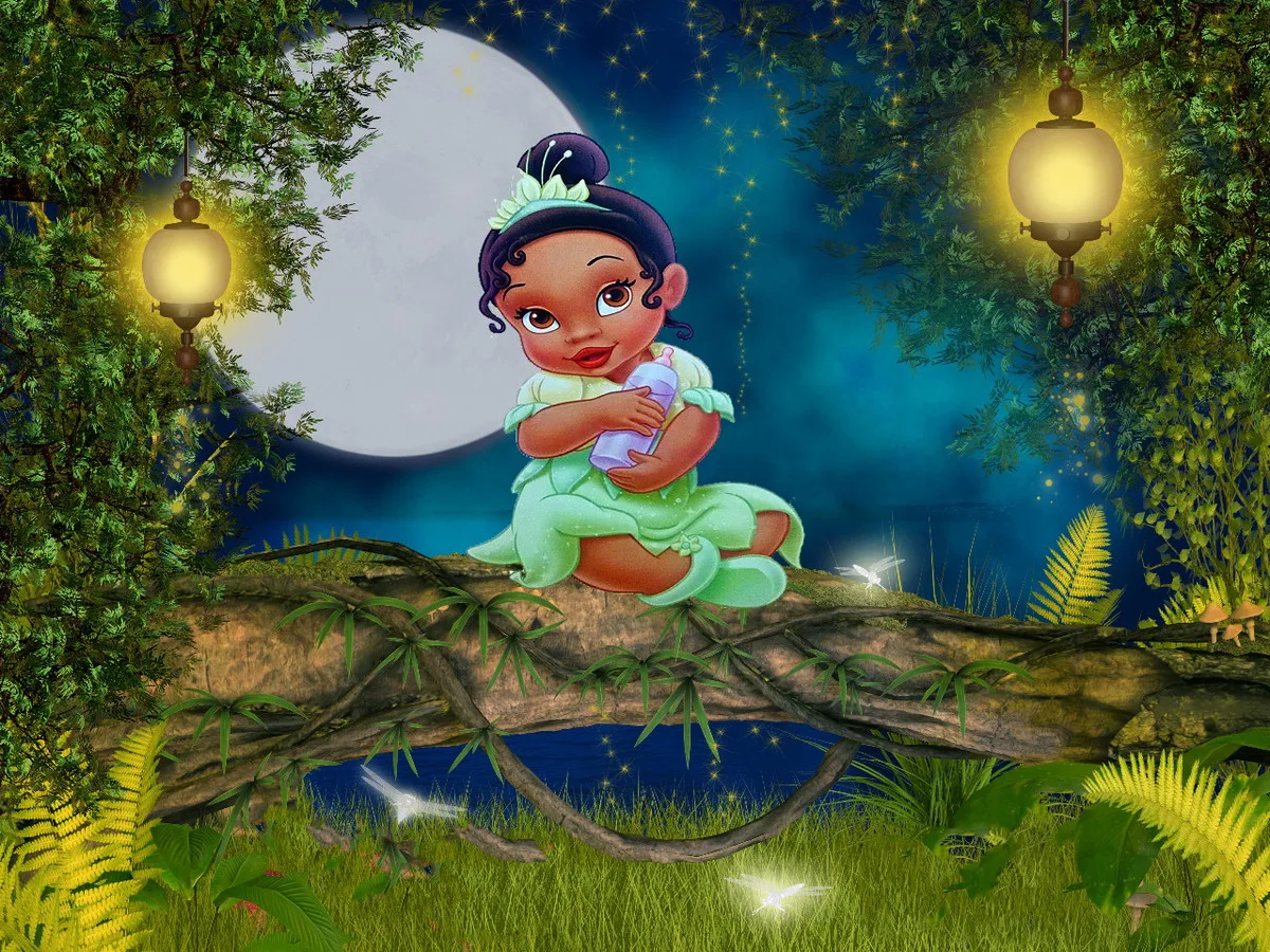 Disney The Princess and The Frog Tiana Photography Background Birthday Party Decoration Banner Backdrop Photo Studio Custom