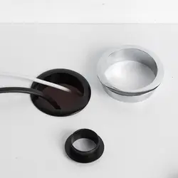 Zinc Alloy Practical Buckle Line Organizer Cable Clamp Computer Grommet Line Box Desk Table Cable Fastener Wire Hole Cover