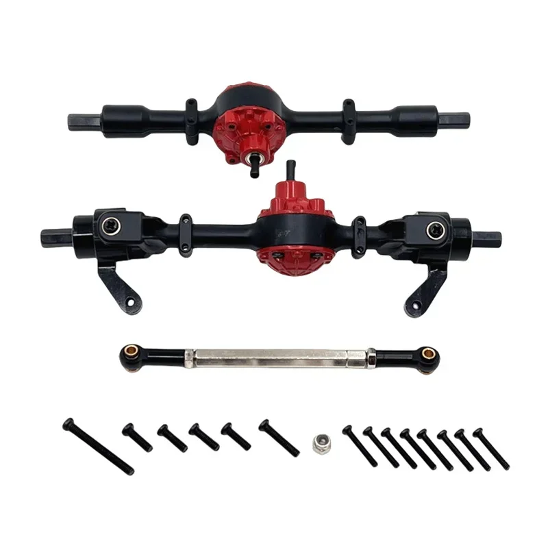 FOR WPL C14 C24 C34 C44 C54 B14 B24 Metal Front Rear Axle and Drive Shaft Set 1/16 RC Car Upgrade Parts Accessories