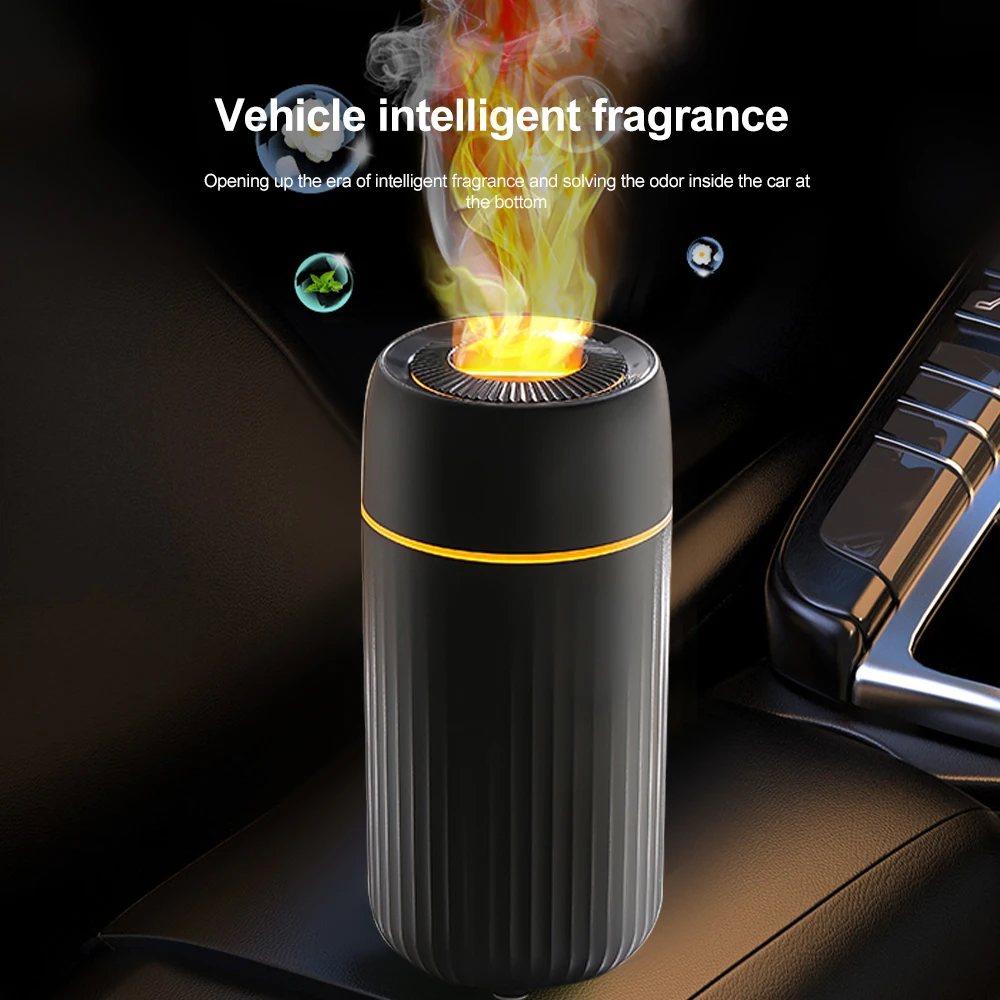 

100ml Air Humidifier USB Aroma Diffuser Mist Maker with Flame Design Atmosphere Light For Bedroom Home Car Purifier Humificador