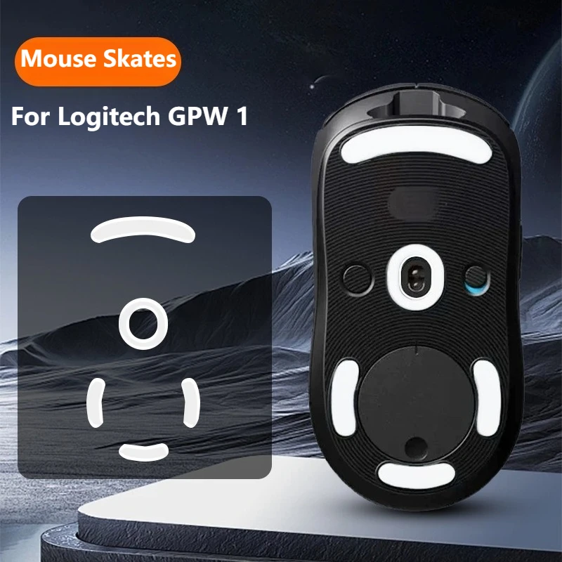 PTFE Mouse Skates For Logitech GPW Gen 1/2/3/4 - Smooth Gliding Wear-Resistant Easy Installation