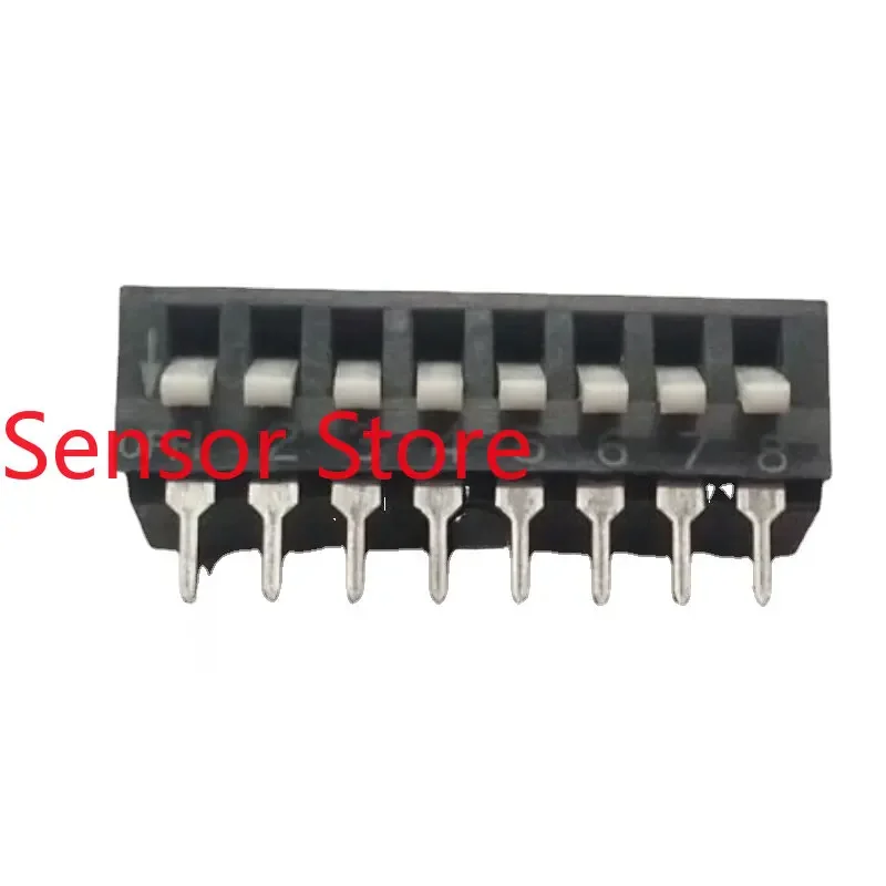 

10PCS KSPA08 DIP Switch 8-bit Straight 8P Side Pluck Piano Key 2.54M