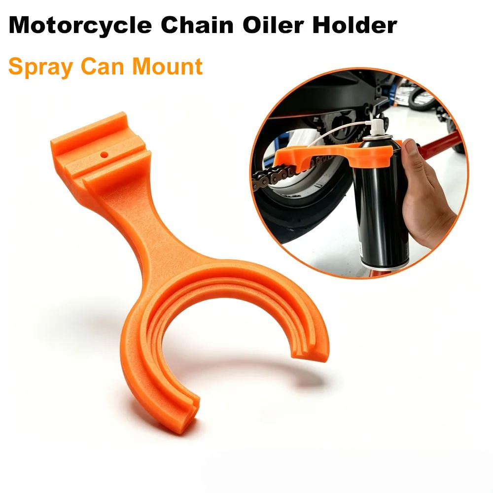 Motorcycle Chain Oiler Holder, Spray Can Mount for Motorcycle Chain Lubrication Chain Maintenance Tool Motorcycle Accessories