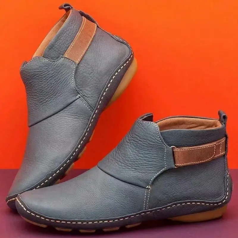 2024 eleganti stivali da donna appartamenti stivaletti impermeabili da donna stivali corti antiscivolo scarpe Casual da donna Botas Largas De Mujer