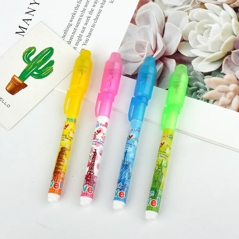 Light Invisible Ink Pen  Colorless  Money Detection Pens Learning Education Toys For Child Drawing Accessories