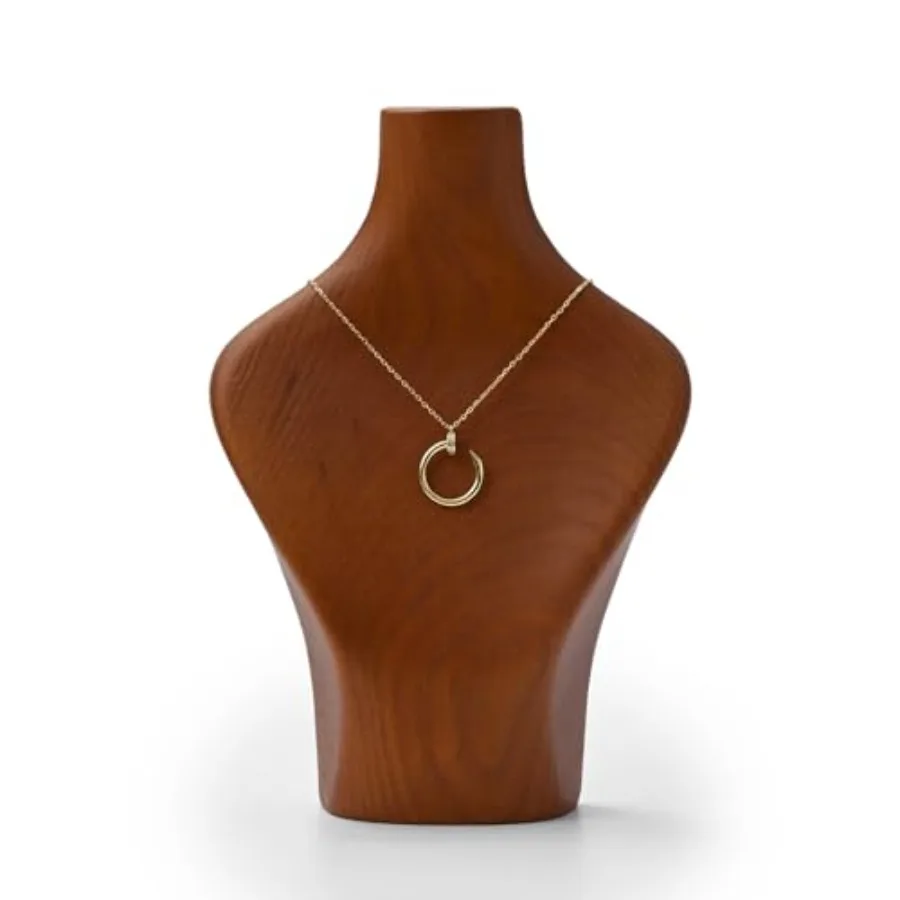 

Ювелирные изделия из цельного дерева, бюст, ожерелье, витрина, подставка для ювелирных изделий, ожерелье, держатель дисплея H8.07