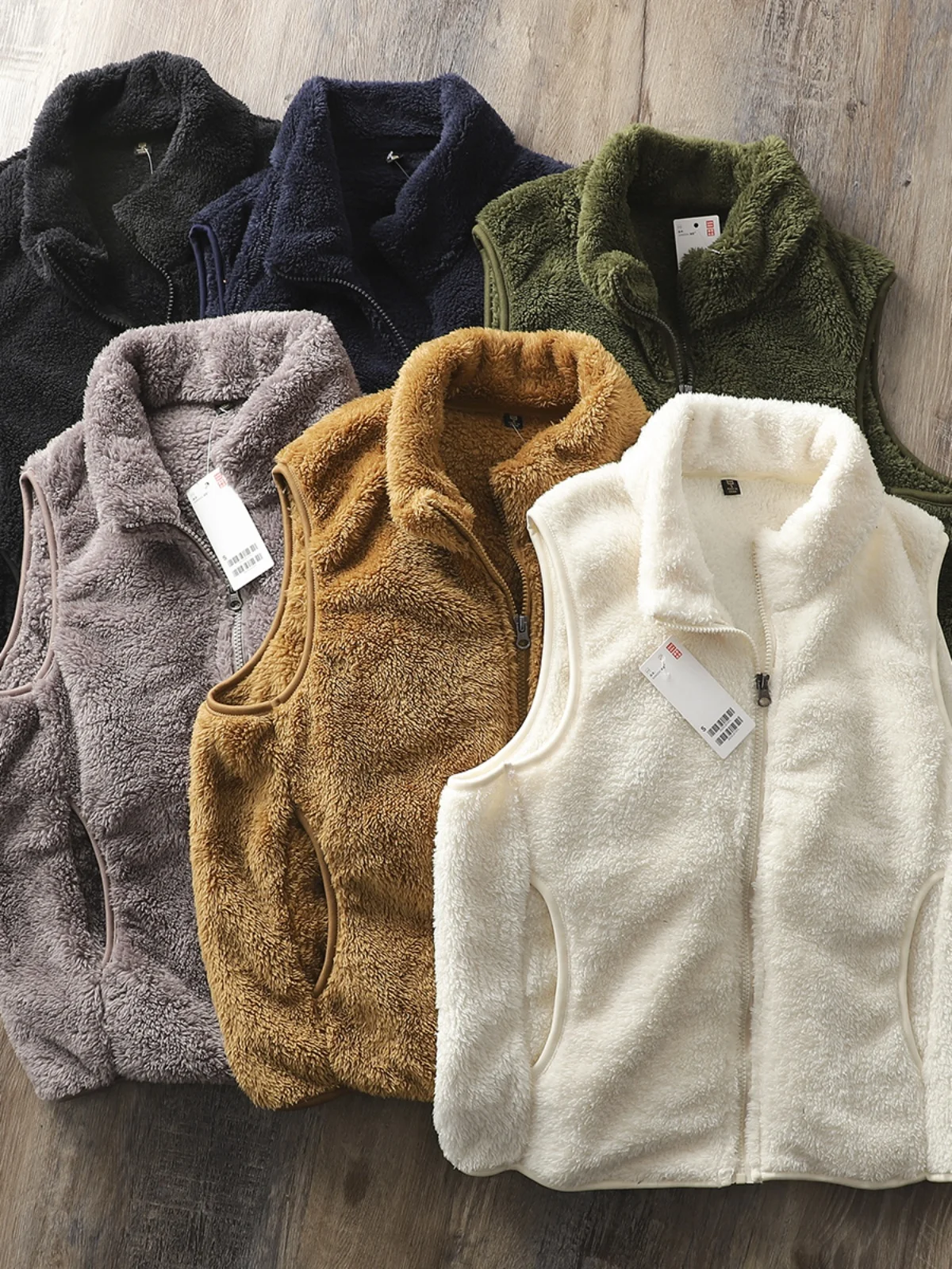 

Классический коралловый флис для мужчин/женщин, жилет, пальто, разноцветные мягкие куртки с воротником-стойкой, осень-зима, повседневная универсальная верхняя одежда