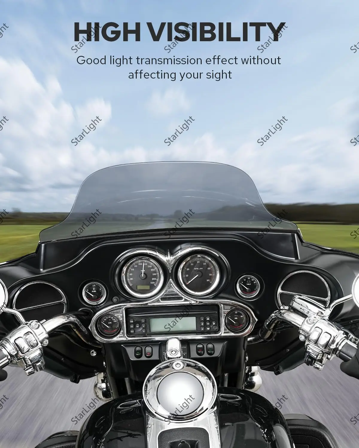 غطاء الزجاج الأمامي لتزيين الزجاج الأمامي لهارلي ، زلق الشارع الكهربائي ، محدود للغاية ، رحلة من من من من من الخارج ، من من من من من الخارج ، #3