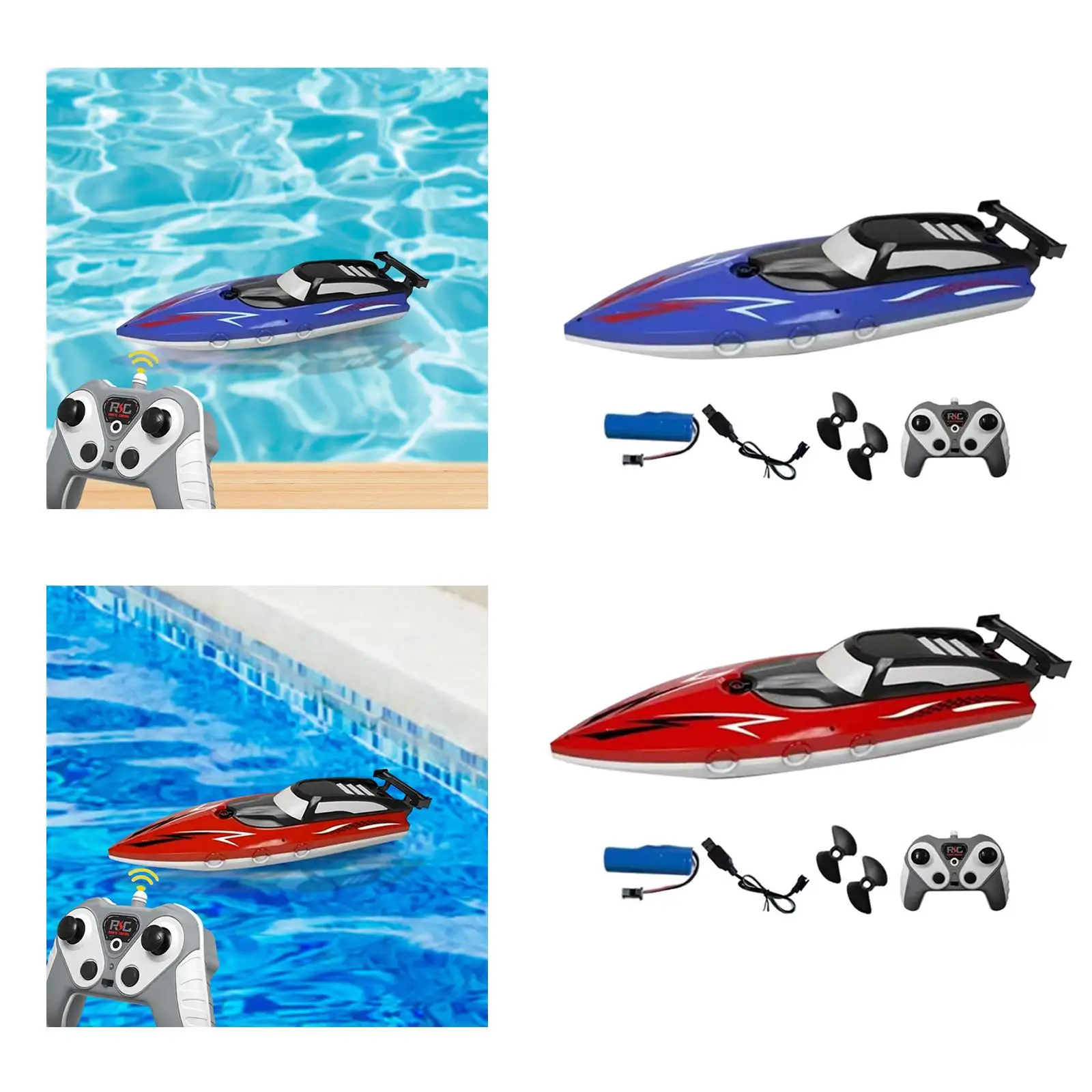 RC Boat Beach Toy Party Favor Gift Bathtub Toy Boat for Bathtub Streams Kids