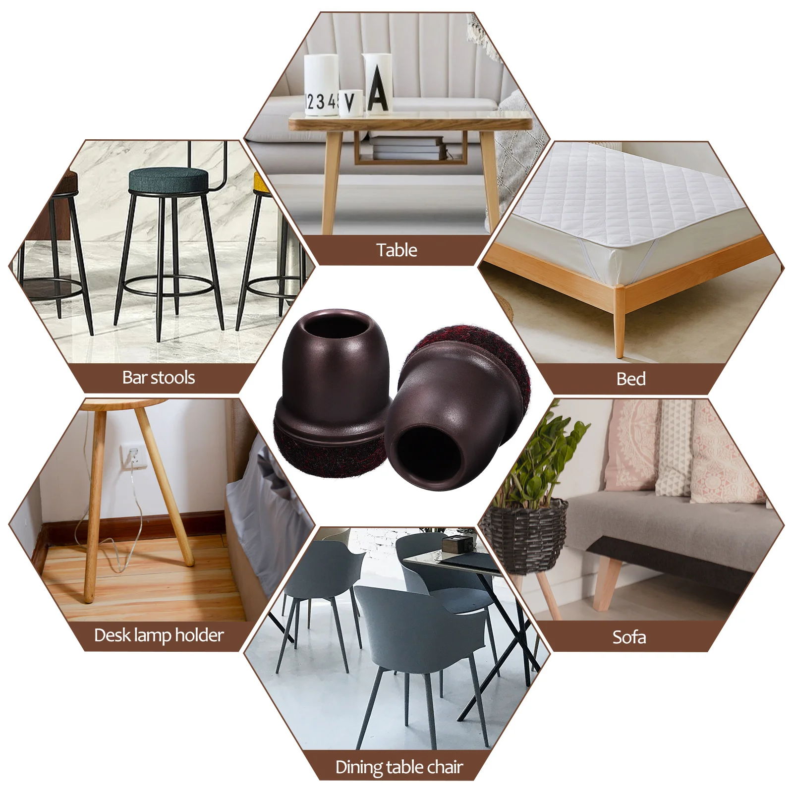 

16pcs Chair Leg Floor Protectors Rubber niture Feet Pads Chair Feet Covers Glide Caps For Hardwood Floors niture Leg
