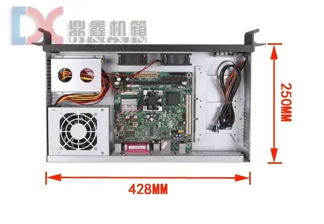 Instead of 1U 1.5U chassis, install main board baffle, aluminum alloy panel ITX main board call center