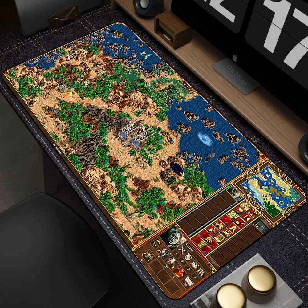 Gaming Laptops Keyboard Mat Desk Protector Gamer Mats Mouse Pad Anime Heroes of Might and Magic 3 Map Laptop Accessories Deskmat