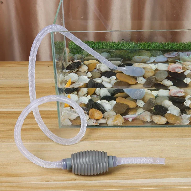 For Fish Tank Water Changer Cleaning Gravel and Sand Aquarium Siphon Vacuum Cleaner With Outlet Valve Fish Tank Water Changer