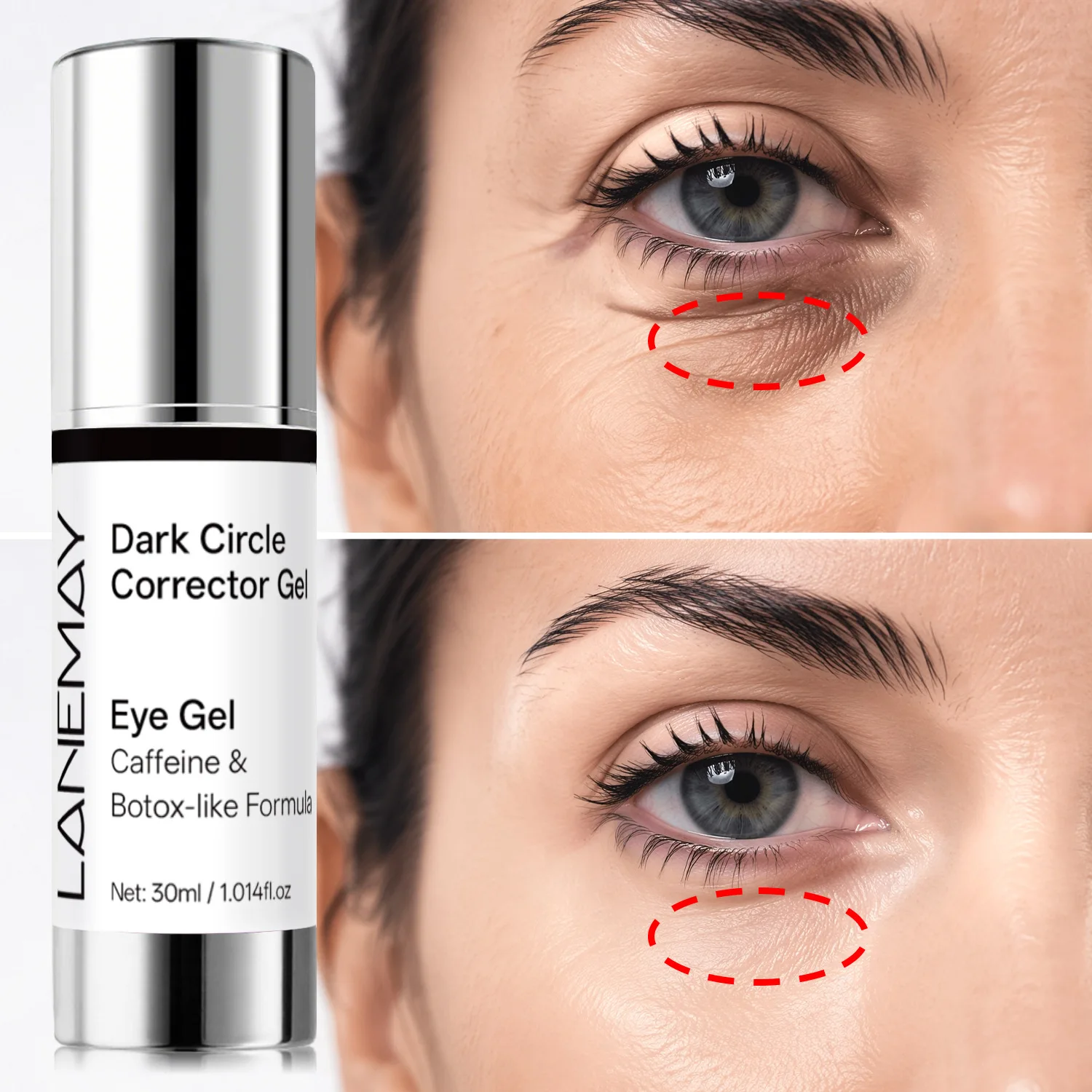 Dark Circle Corrector Gel – Reduces Puffiness & Brightens Under-Eye Skin Combat dark circles and fatigue .