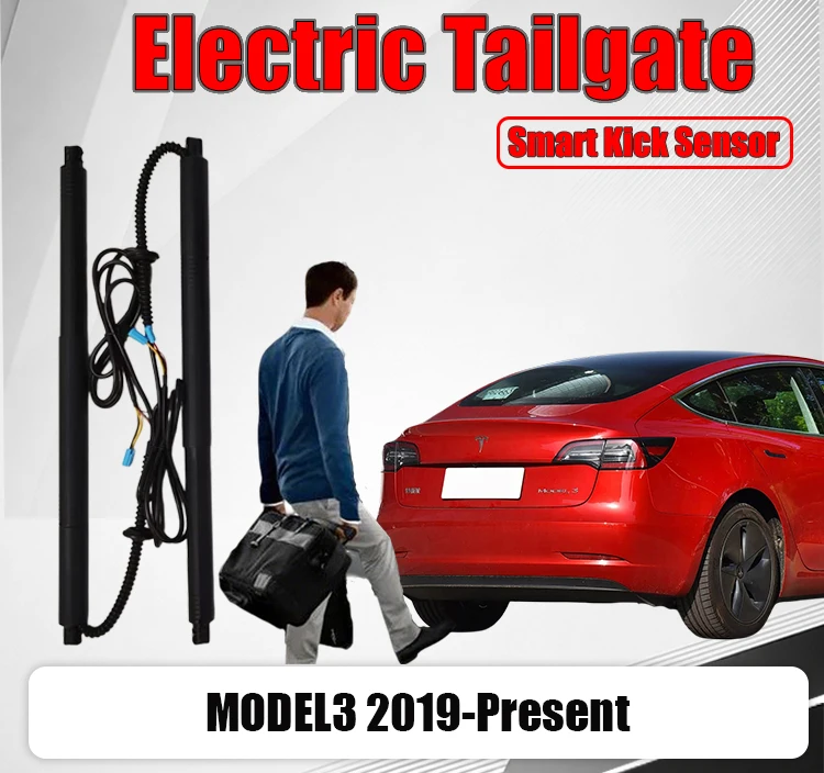 Electric Tailgate Upgrade Kit For MODEL3 2019-Present Power Lift Support Rods Auto Trunk Boot Lid Power Liftgate Modi
