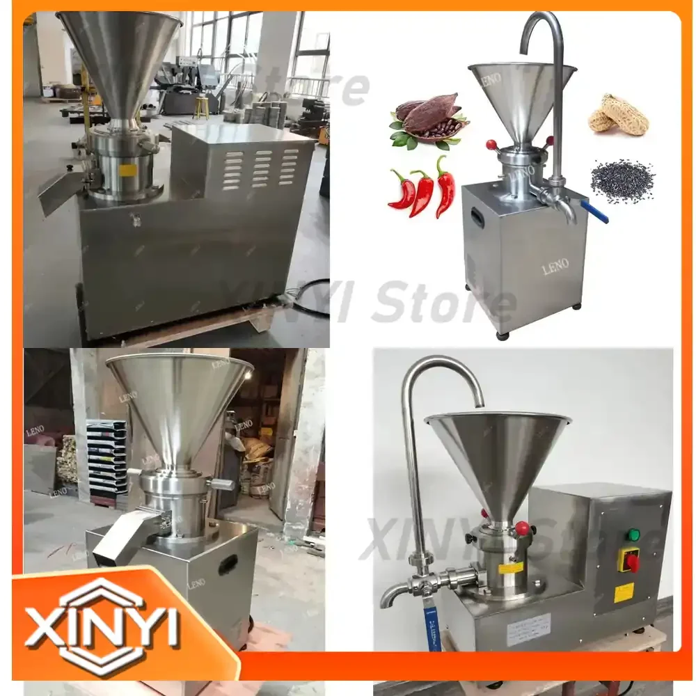 Máquina de Moler de Acero Inoxidable para Mantequilla de Cacahuete, Tahini, Salsa de Tomate y Chile, Molino Coloidal de Sésamo, Procesador de Alimentos