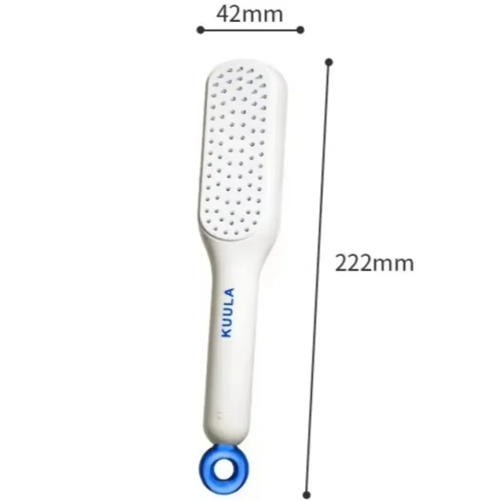 Self-cleaning Hairbrush One-pull Massage Brush Retractable Rotating Lifting Self-cleaning HairbrushSafety Airbag Massage