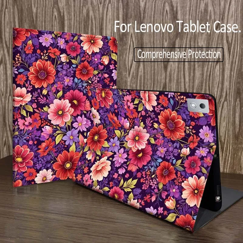 

Beautiful Flower Art For Legion Xiaoxin Pad P12 Pro Y900 GT 2023 2025 12.1 12.7 14.5 inch Tablet Case