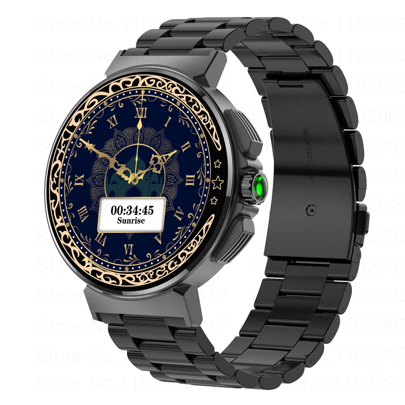 Islamic Qibla Smart Watch Muslim Azan Electronic Wristwatch For Man Luxury Sports Watch Prayer Time Fitness Tracker Waterproof