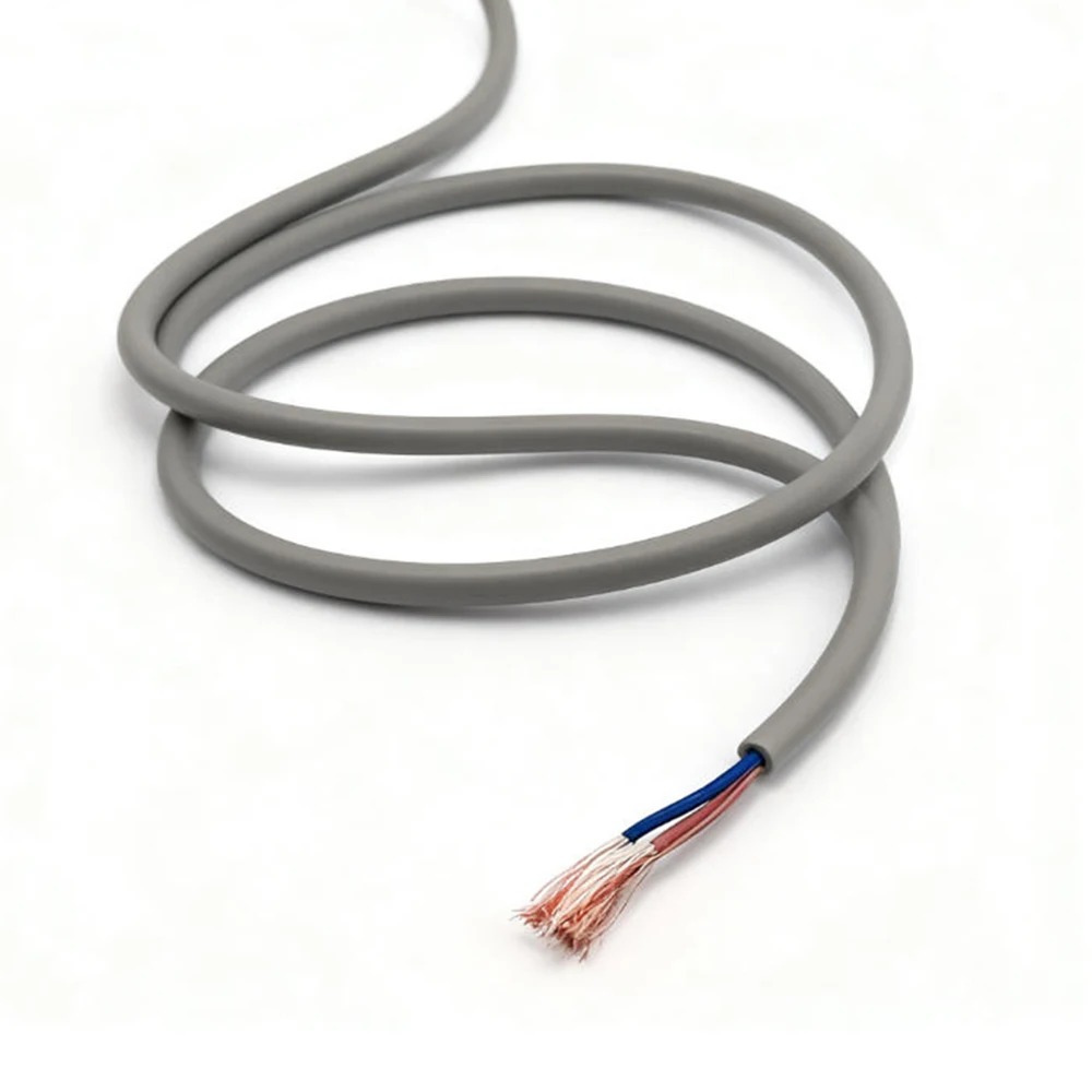 

Ultra Flexible 2 Core 0.2mm² Grey Signal Wire, 3mm OD Oil Resistant Sensor Cable for DIY Electronics RC Models Arduino Projects