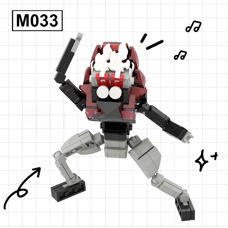 

MOC Hot-selling Bold Party Protagonist Battle Building Block Toy Children's Educational Boy Assembly Gift When The Figure Toys