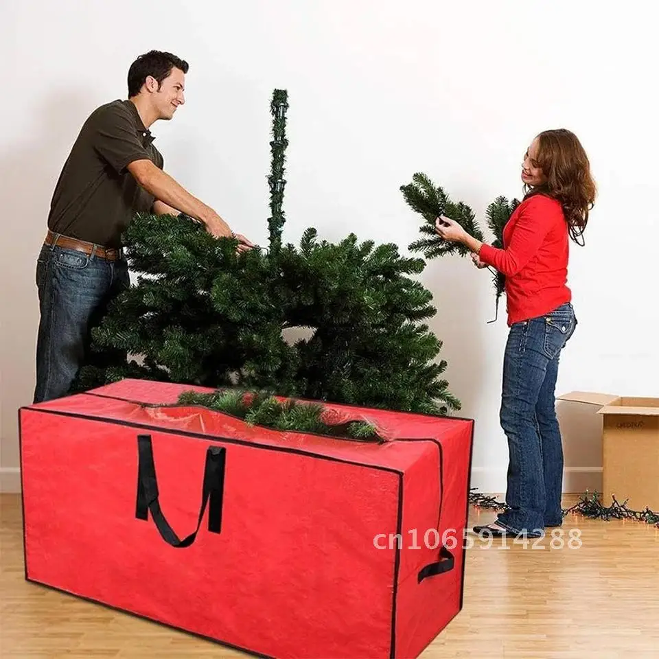 

Christmas Decoration Storage Bag Xmas Tree Wreath Oxford Utenciles Garland Storing Bag FoldableCloth Christmas For Storage Home