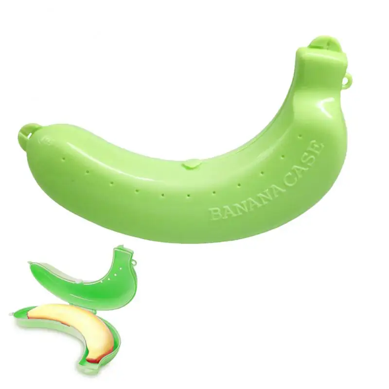 Cute Banana Case Protector Box Container Trip Outdoor Lunch Fruit Storage Box Holder Banana Trip Outdoor Travel Storage Box