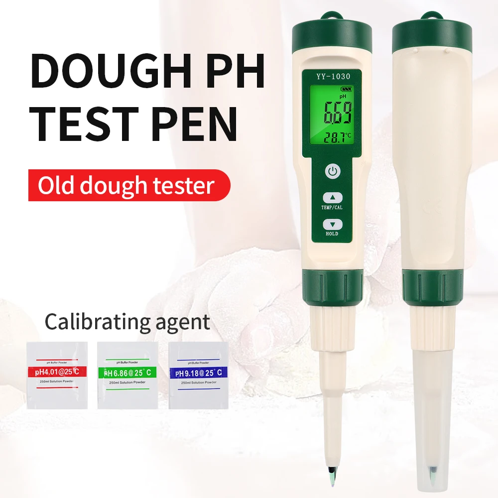 YY-1030 Digital Puncture Type Food PH Test  Pen pH Water Tester Dough Cheese Cosmetics Soil Meat pH Meter Detector