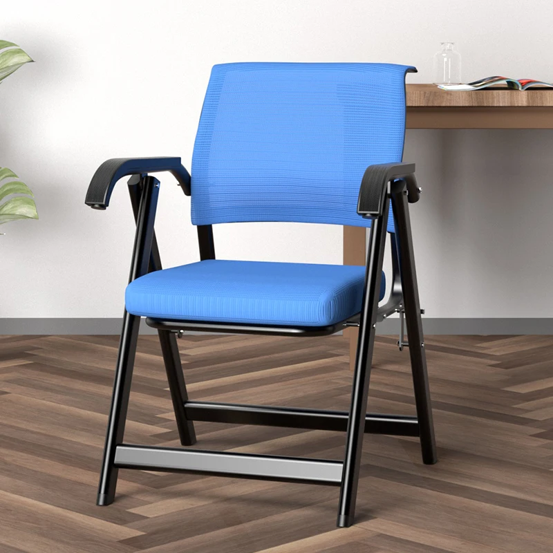 Comfortable Folding Office Chair Adjustable Backrest Desk Chair for Long Sitting Use for Study/