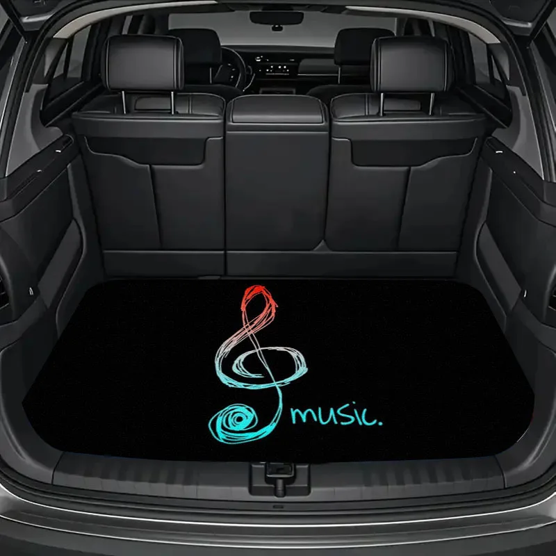 1pc Car Decorative Print Trunk Mat, A Must-Have For Travel, Universal For Various Car Models, An Indispensable Interior Decorati
