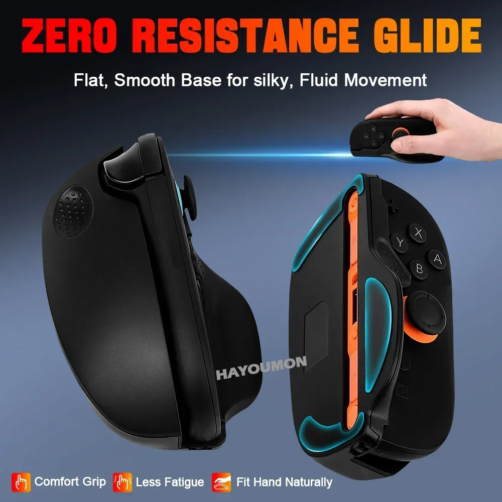 Left+Right Gaming Controller Mouse For Switch 2 With Anti-slip Wrist Strap Mini Portable Ergonomic Mice for NS2 Accessories - view 3