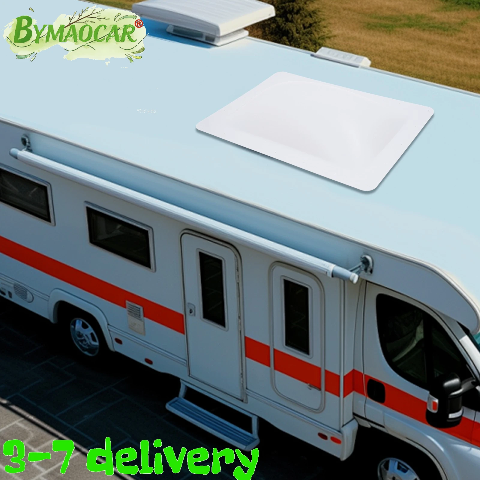 

RV Skylight, RV Window, 18"x26" RV Trailer Window, PC UV Protection, Natural Bright Light, Heat Insulation, Anti Yellowing, Impact Resistant, High Temperature Resistant, Scratch Resistant, Durable for RV Camper Trailer Caravan