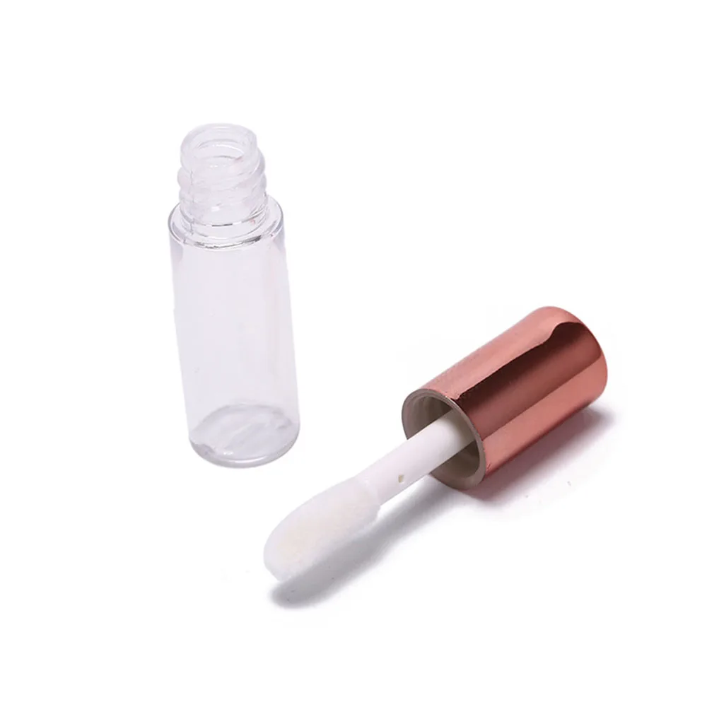 1.2ml Mini Lipgloss Tube with Wand Lip Gloss Lipbalm Containers Clear Empty Lipstick Sample Vial Portable Makeup Bottles Small