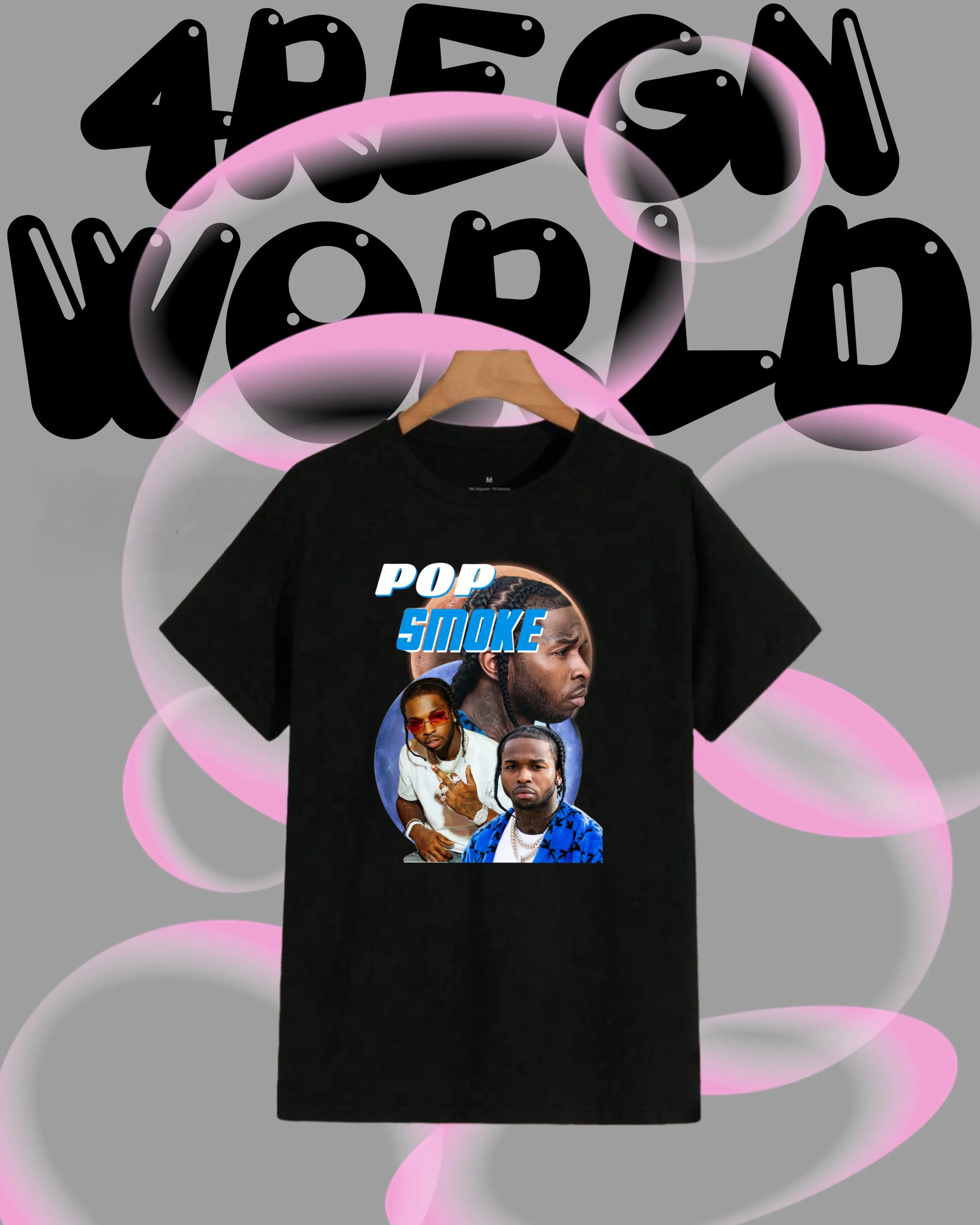 2025-26 جنوب أفريقيا الصيف البوب الدخان 100% القطن الخالص المطبوعة مغني الراب الهيب هوب الاتجاه تي شيرت للجنسين الرجال قصيرة الأكمام عادية #4