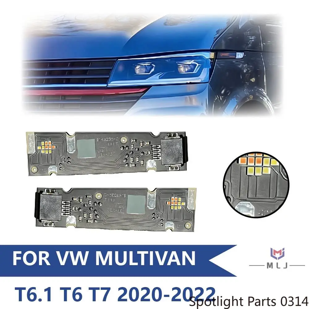 

For VW Volkswagen T6.1 2020 2021 2022 Headlight White Light DRL LED Chip Angel Eye Chip Light Source Chip Module Car Accessories