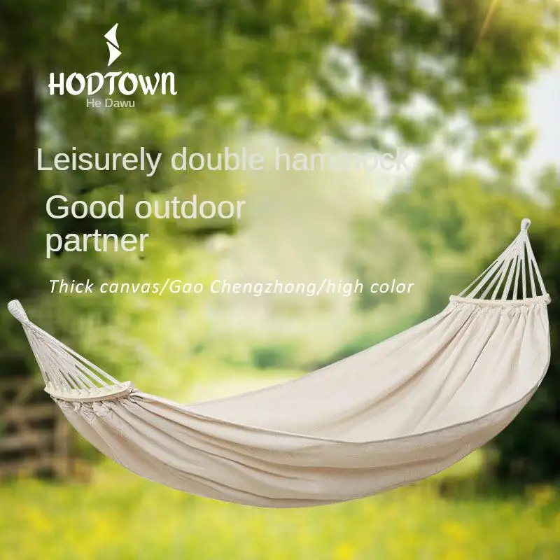 

Outdoor Camping Hanging Bed with Canvas Cotton for a Comfortable Sleeping Experience