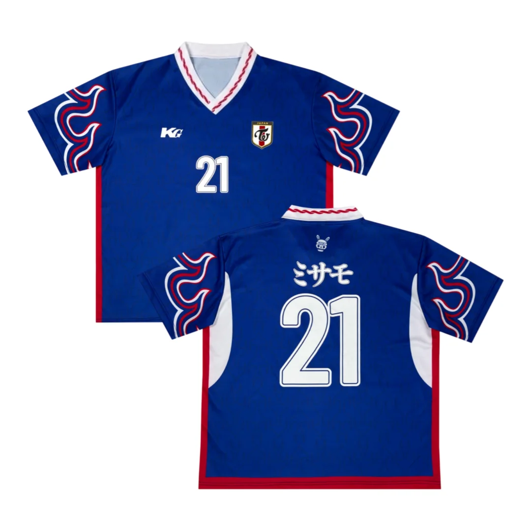 Blokecore Retro Fantasy Jersey Misamo Japan Edition Short Sleeve T-Shirt Y2K Kpop Harajuku Breathable Streetwear Family Matching